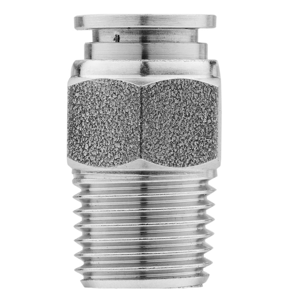 Technifit Fitting, PTC, Stainless, Male Straight, 1/4" x 3/8" Male NPT SS14-03M